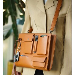 LAPTOP BAG (STYLE I) CAMEL