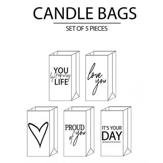 ITS YOUR DAY CANDLE BAGS /SET B