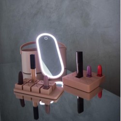 MAKEUP & MIRROR ORGANIZER SET MAKEUP & MIRROR ORGANIZER SET