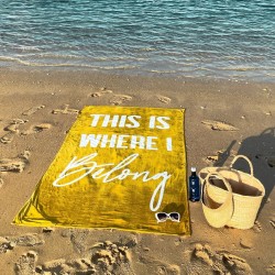 BEACH TOWEL /THIS IS WHERE I BELONG BEACH TOWEL /THIS IS WHERE I BELONG