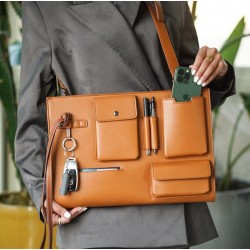 LAPTOP BAG (STYLE I) CAMEL