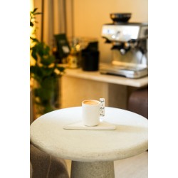 CERAMIC MUG WITH COASTER /كوب قهوة وصبح وحياة