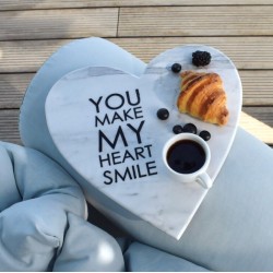 HEART MARBLE BOARD /YOU MAKE MY HEART SMILE HEART MARBLE BOARD /YOU MAKE MY HEART SMILE