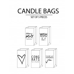 YOU'RE MY HAPPINESS CANDLE BAGS /SET C YOU'RE MY HAPPINESS CANDLE BAGS /SET C